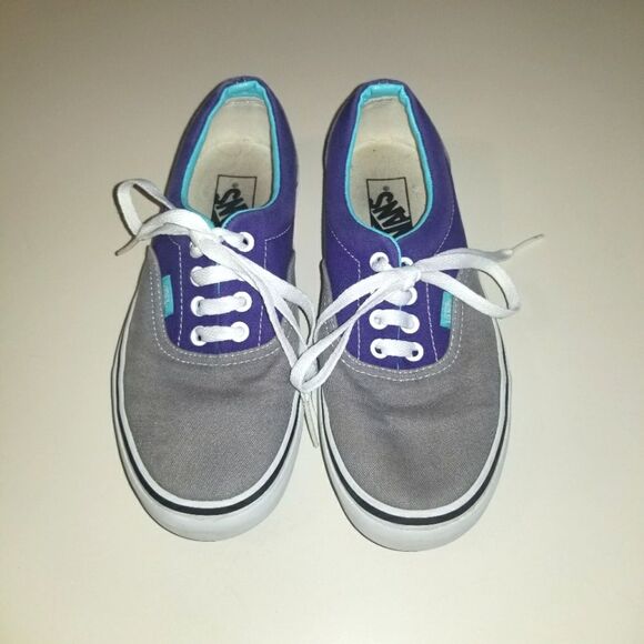Vans Shoes - Vans Grey Purple Sneakers Women's 7.5